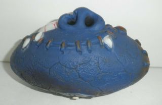 Wacki Weird Mad Ball Football KO Vintage Toy Dark Blue Football Made in Taiwan 5