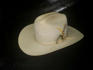 Vtg Classic Stetson Rancher Mohave 5x Beaver Felt Cowboy Hat Rodeo Tall Crown 7