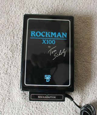 SR&D Tom Scholz Rockman X100 Headphone Amp w/ Rare Rockadapter - Vintage 1980s 2