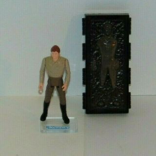 Vintage Star Wars Potf Han Solo In Carbonite Action Figure,  1985,  Looks Great
