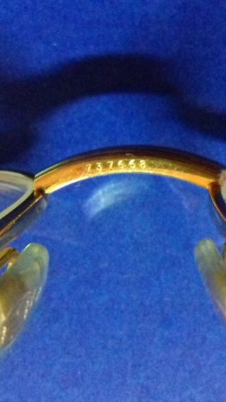 CARTIER Romance Vendome Louis 54 - 16 - 130mm Sunglasses/Eyeglasses Gold Vtg France 11