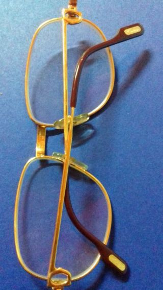 CARTIER Romance Vendome Louis 54 - 16 - 130mm Sunglasses/Eyeglasses Gold Vtg France 2