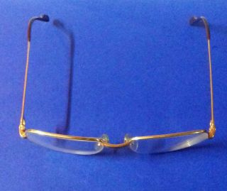 CARTIER Romance Vendome Louis 54 - 16 - 130mm Sunglasses/Eyeglasses Gold Vtg France 3