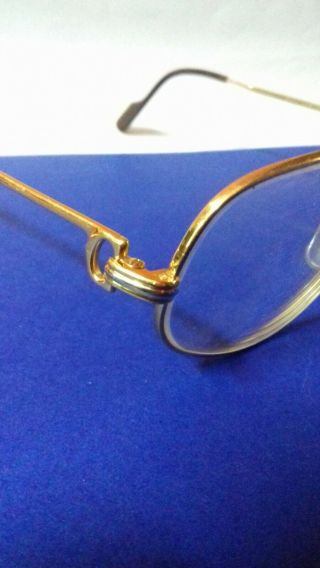CARTIER Romance Vendome Louis 54 - 16 - 130mm Sunglasses/Eyeglasses Gold Vtg France 5