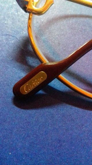 CARTIER Romance Vendome Louis 54 - 16 - 130mm Sunglasses/Eyeglasses Gold Vtg France 8