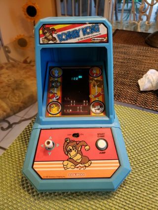 Vintage 1981 COLECO Nintendo DONKEY KONG Table Top Mini Arcade Game - 2