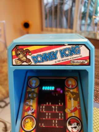 Vintage 1981 COLECO Nintendo DONKEY KONG Table Top Mini Arcade Game - 6