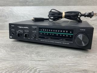 Vintage Realistic Am/fm Stereo Personal Reciever Sta - 12 Amplifier