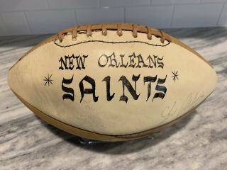 1968 Orleans Saints Team Signed Football 38 Sigs Psa 1967 Vintage