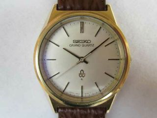Seiko Grand Quartz 4840 - 8110 Vintage 1977 Gold Quartz Authentic Mens Watch
