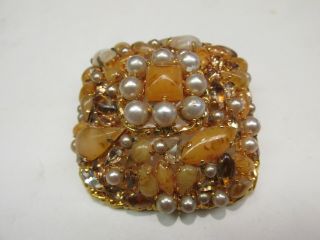 Vintage 1963 Christian Dior Brooch Made In Germany For Christian Dior A14