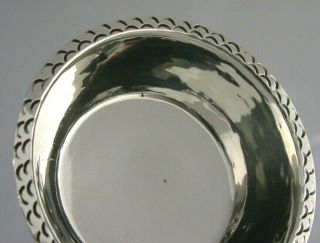 Stunning Arts And Crafts Sterling Silver Planished Bowl Channel Isles