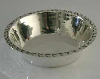 STUNNING ARTS AND CRAFTS STERLING SILVER PLANISHED BOWL CHANNEL ISLES 2