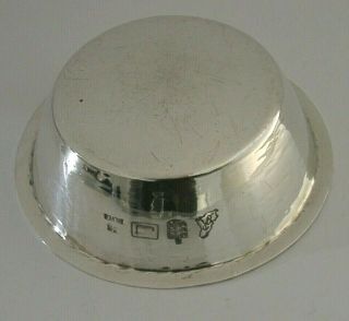 STUNNING ARTS AND CRAFTS STERLING SILVER PLANISHED BOWL CHANNEL ISLES 5