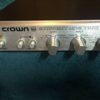 Vintage Crown Straight Line Two Stereo Preamp.