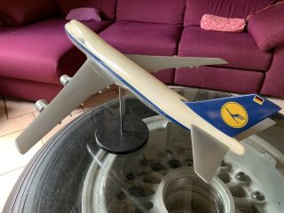 Vintage 1/100 WESTWAY Boeing 747 - 100 LUFTHANSA Air Travel Agency Model 3