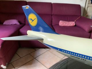 Vintage 1/100 WESTWAY Boeing 747 - 100 LUFTHANSA Air Travel Agency Model 5