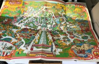 Vintage Kings Island Amusement Park Souvenir Guide Map Cincinnati Ohio 1984