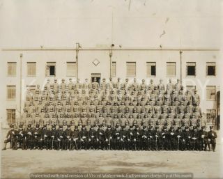 Wwii Japanese Photo: Naval Landing Force Officers Group Photo