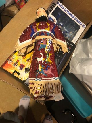 Very Rare Beaded Plains Indian Buckskin Doll Native American 1