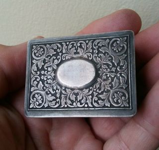 Vintage Sterling Silver Pill/jewelry Box/ring Box Vesta Case Match Box Holder