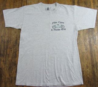 Vintage ' 92 - 93 Wrestling Ernest Hemingway Movie Film Crew T Shirt Size L (RARE) 3