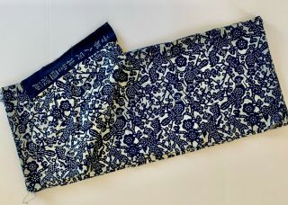 Vintage Chinese Blue Nankeen Fabric (e16)