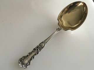 Gorham Buttercup Sterling Silver Large Berry Casserole Spoon Gold Wash