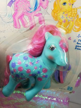 MLP Vintage G1 My Little Pony Twice as Fancy Pony SWEET TOOTH MOC NRFP 2