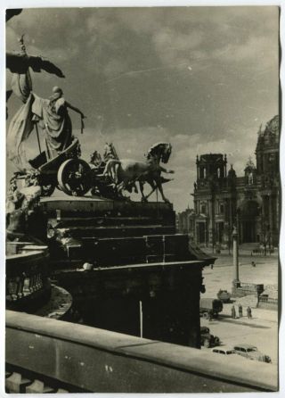 Wwii Large Size Press Photo: & Occupied Berlin Center View,  May 1945