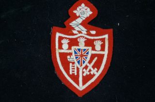 Ww2 Era Canadian Royal Military College Rmc Blazer Crest Patch