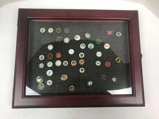 39 Golf Ball Markers With Display Case Us Open Vintage Masters