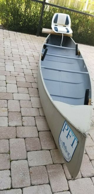 Canoe - 15ft Antique Aluminum Grumman Fishing Machine Completely Restored