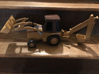 Vintage Ertl 1/16 Case Model 580e Construction King Tractor Backhoe Loader Toy