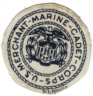 U.  S.  Merchant Marine Cadet Corps Patch Wwii Vintage Passe Christian Mississippi