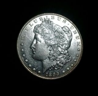 1893 - P Morgan Silver Dollar $1 Awesome Unc Coin Check This One Out Key Date Rare