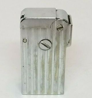 RARE Vintage CAMP Semi - Automatic Chrome Push Button Lighter Campbell 40 ' s 50 ' s 4