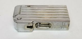 RARE Vintage CAMP Semi - Automatic Chrome Push Button Lighter Campbell 40 ' s 50 ' s 5