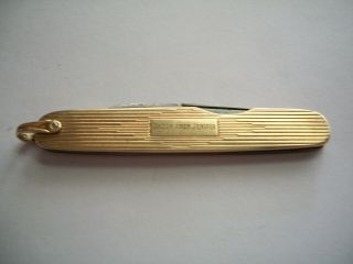 Antique Vintage Ixl Wostenholm 14k Gold Watch Fob Knife From Tiffany & Co.