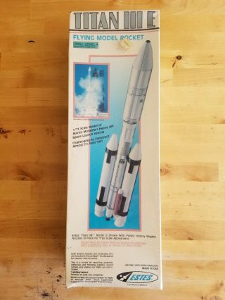 Rare Vintage Estes Model Rocket Kit Titan Iii E 2019 1/73 Scale Htf