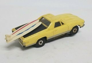 Vintage Aurora Thunderjet 500 HO Yellow Chevrolet El Camino 2