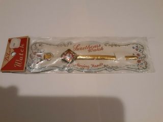 Vintage De - Luxe Toy Wrist Watch In Package Made In Japan Sweetheart Watch