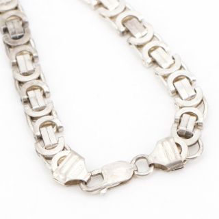 Sterling Silver - ITALY 9mm Modern Riccio Chain Link 28 