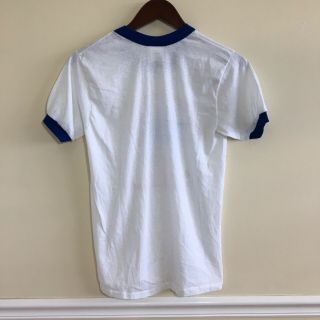 Vtg RARE 1984 LA Olympic Games Competitor Paper Thin Levi ' s Ringer T Shirt - Sml 2