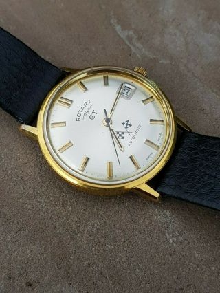 Vintage Rotary Gt Automatic Date Watch