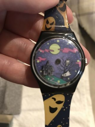 Ultra Rare Vintage Swatch Watch Ghost Halloween Watch Unworn FWO 3