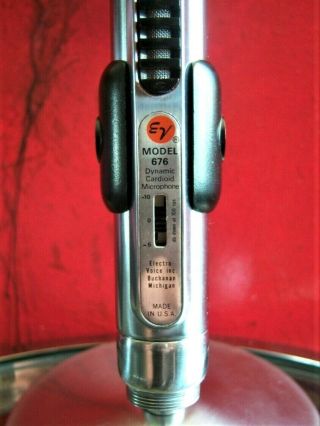 Vintage 1960 ' s Electro Voice 676 dynamic microphone Jim Morrison The Doors 2 8