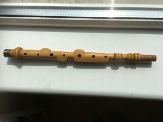 Vintage Irish Uilleann Pipes Chanter Unfinished Piece Sycamore Wood