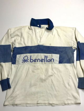 Vintage Xl Benetton Rugby Long Sleeve