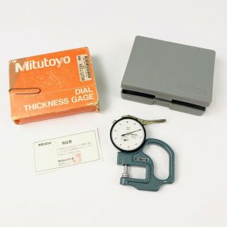 Mitutoyo Dial Thickness Gauge • 7326 • Made In Japan • Vintage •.  0001” -.  050”